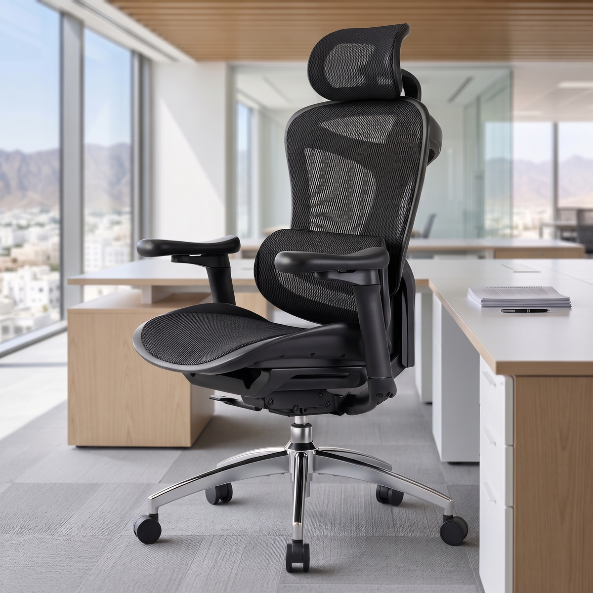 Office Chair #C300-B101, close view