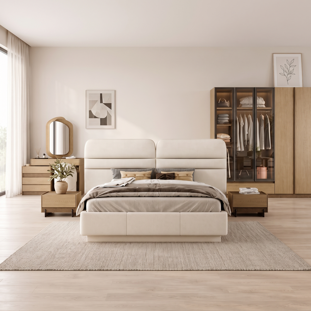 Rota Bedroom Set in a bright Muscat master bedroom