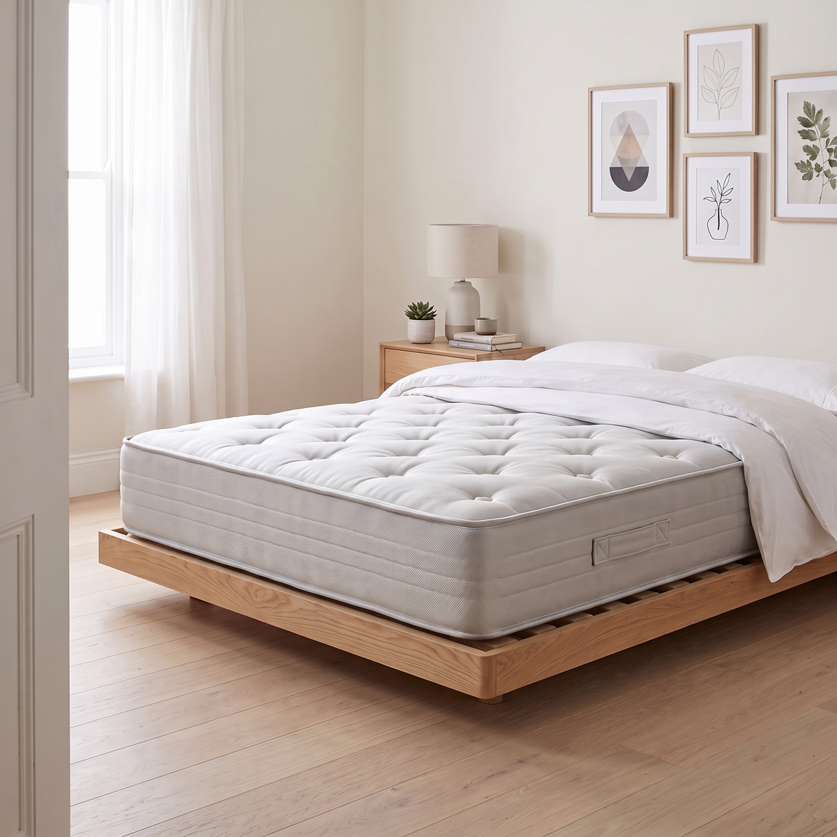 Cloud 9 Crescent Mattress 200x180, room view from a second angle