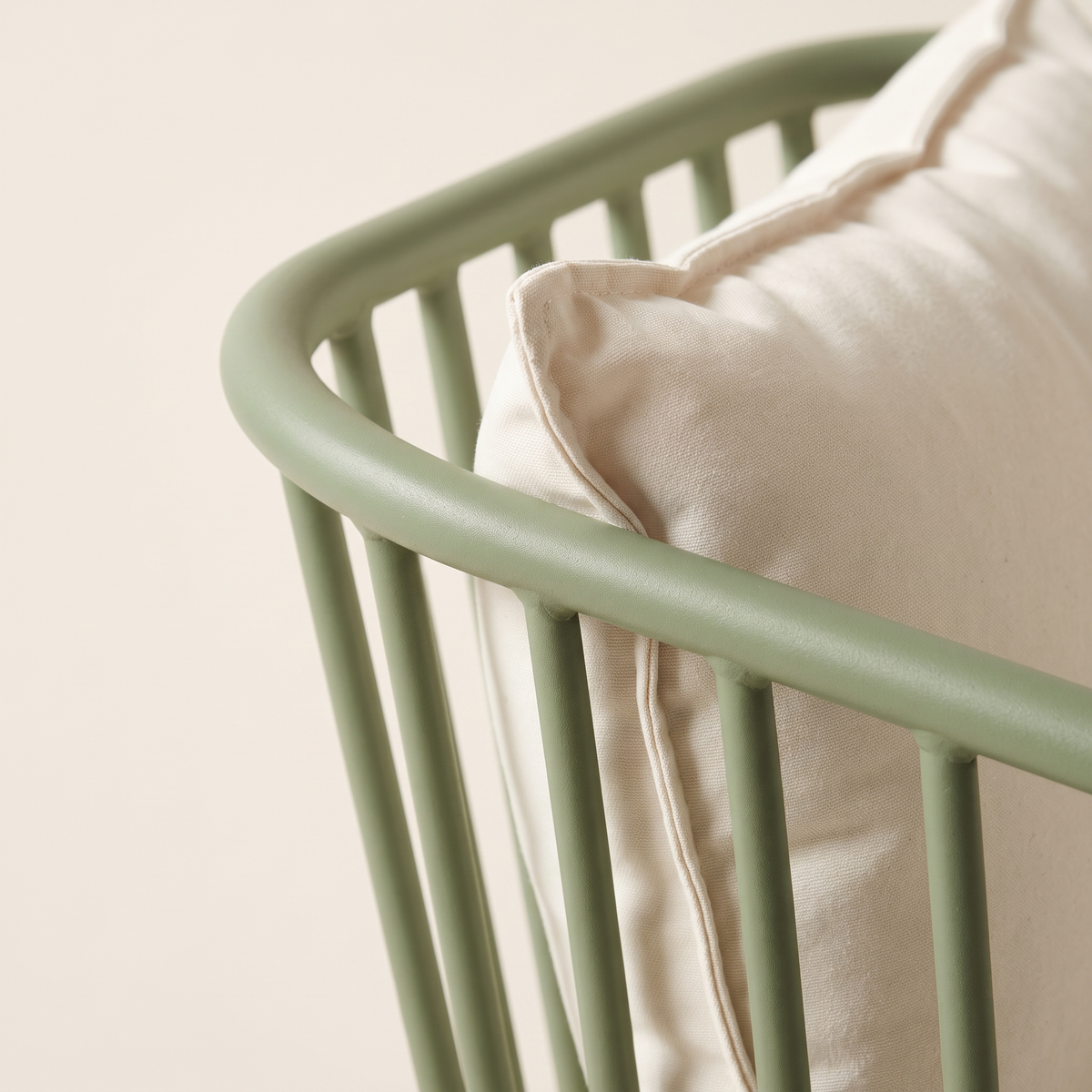 Sage Green Spindle Garden Sofa Set #F850, material detail