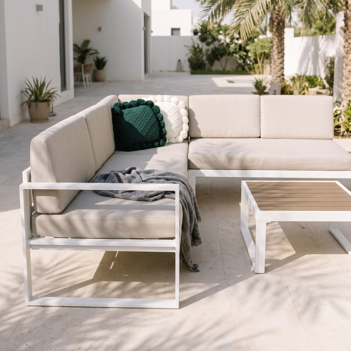 Garden Sectional Sofa Set #JH5013, close view