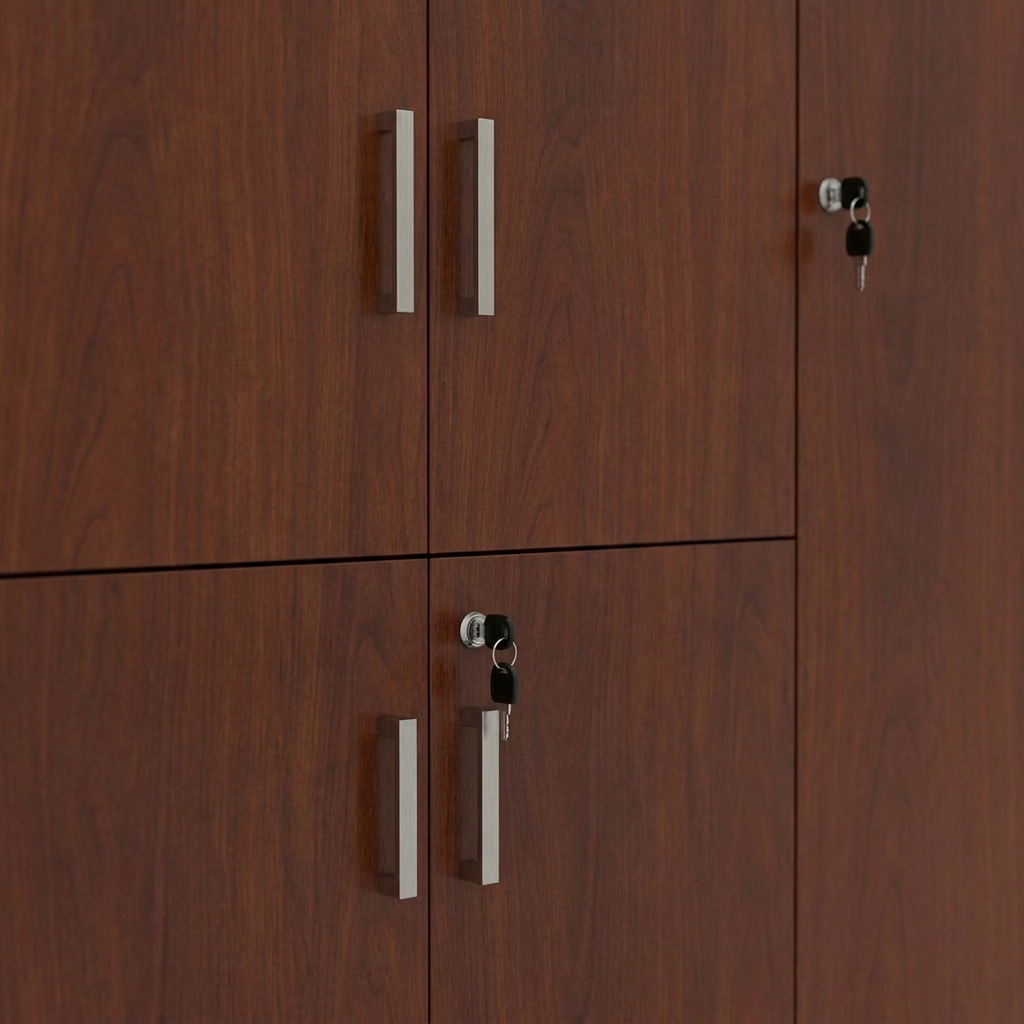 Light Oak Vertical Locking File Cabinet #HP-S0812-18