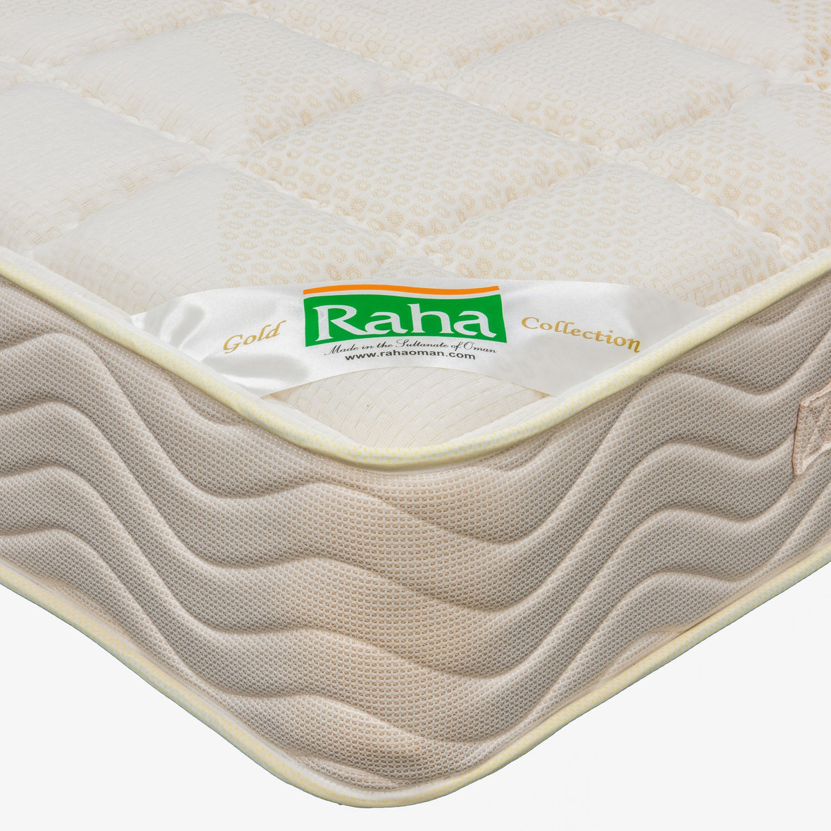 Raha Majestic Mattress, corner close-up