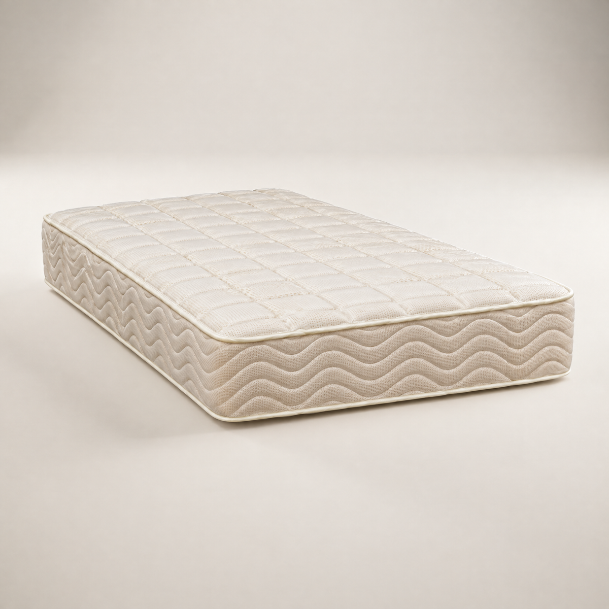 Raha Majestic Mattress, studio shot on a warm off-white backdrop