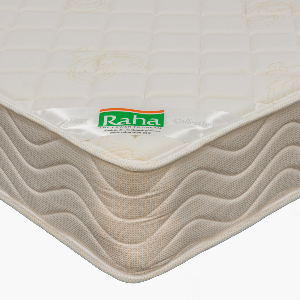 Raha Mediplus Mattress, corner close-up