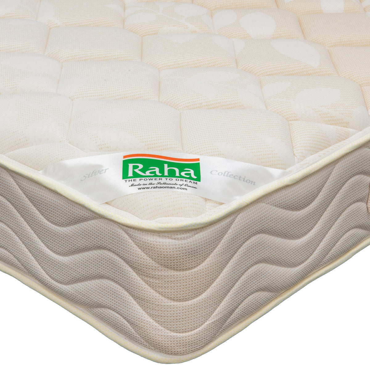 Raha Supreme Mattress, corner close-up
