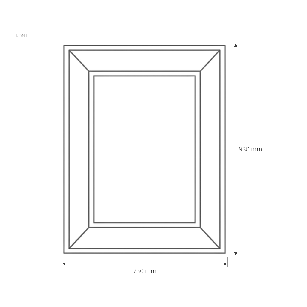 Wall Mirror #19RG149 dimensions drawing